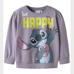 Name It Sweatshirt - Noos - NmfDidi - Stitch - Lavender Gray