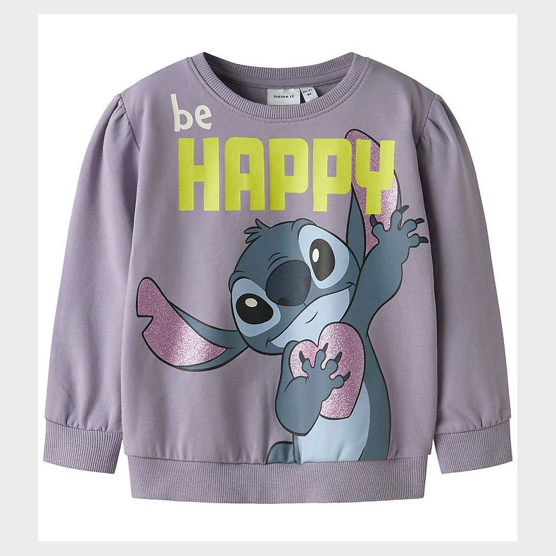 Name It Sweatshirt - Noos - NmfDidi - Stitch - Lavender Gray
