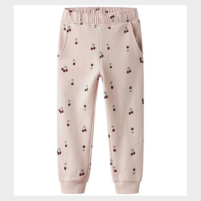 Name It Sweatpants - Noos - NmfValba - Crystal Pink m. Kirseb�r