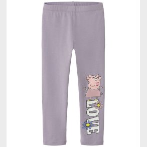 Name It Leggings - NmfDaisy - Gurli Gris - Lavender Gray