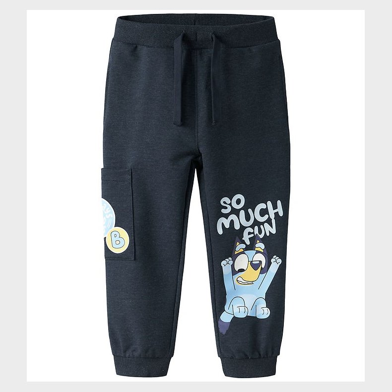 Name It Sweatpants - NmmJared - Bluey - Navy Blazer/Melange