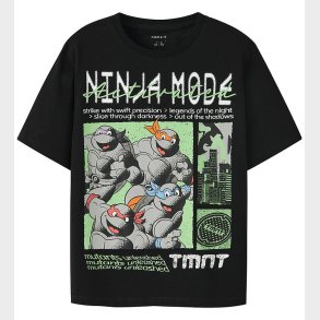 Name It T-shirt - NkmDon - Turtles - Sort