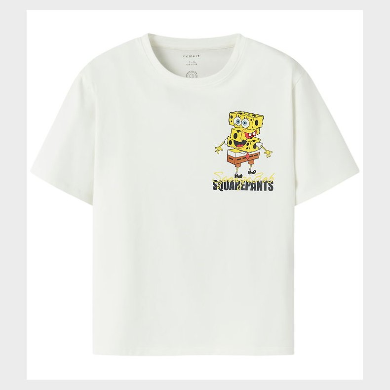 Name It T-shirt - NkmDex - SpongeBob - Cloud Dancer