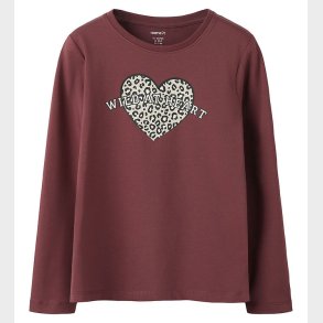 Name It Bluse - NkfVix - Oxblood Red/Wild At Heart