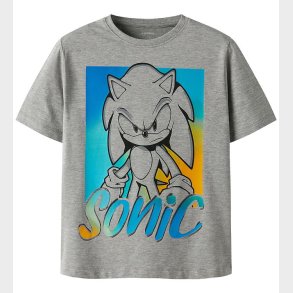 Name It T-shirt - NkmDarius - Sonic - Grey Melange