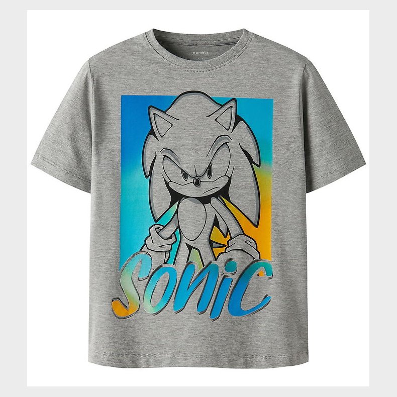 Name It T-shirt - NkmDarius - Sonic - Grey Melange