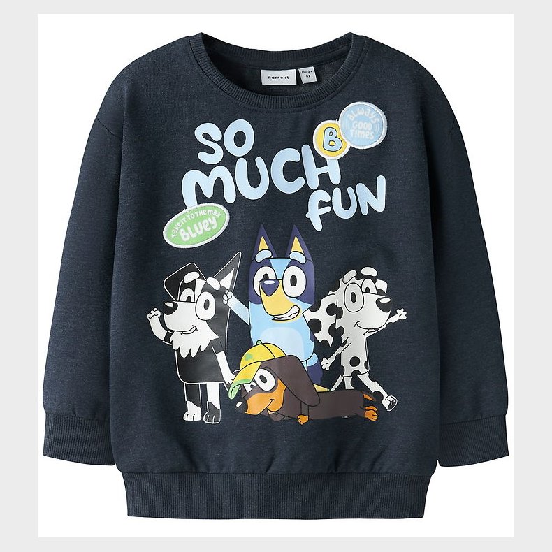 Name It Sweatshirt - NmmJared - Bluey - Navy Blazer/Melange