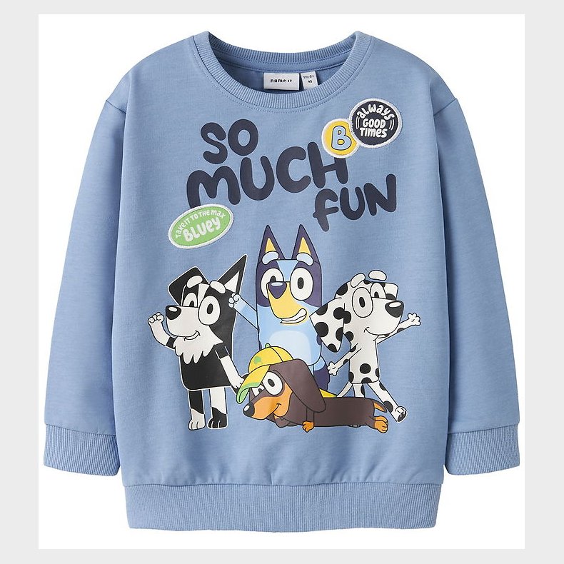 Name It Sweatshirt - NmmJared - Bluey - Endless Sky/Melange