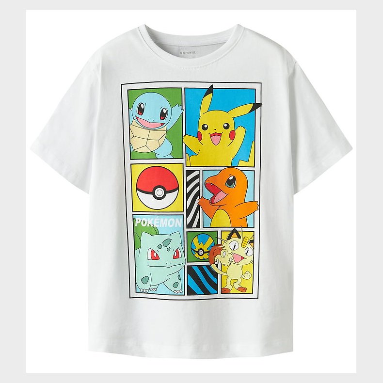 Name It T-shirt - Noos - NkmDams - Pokemon - Bright White