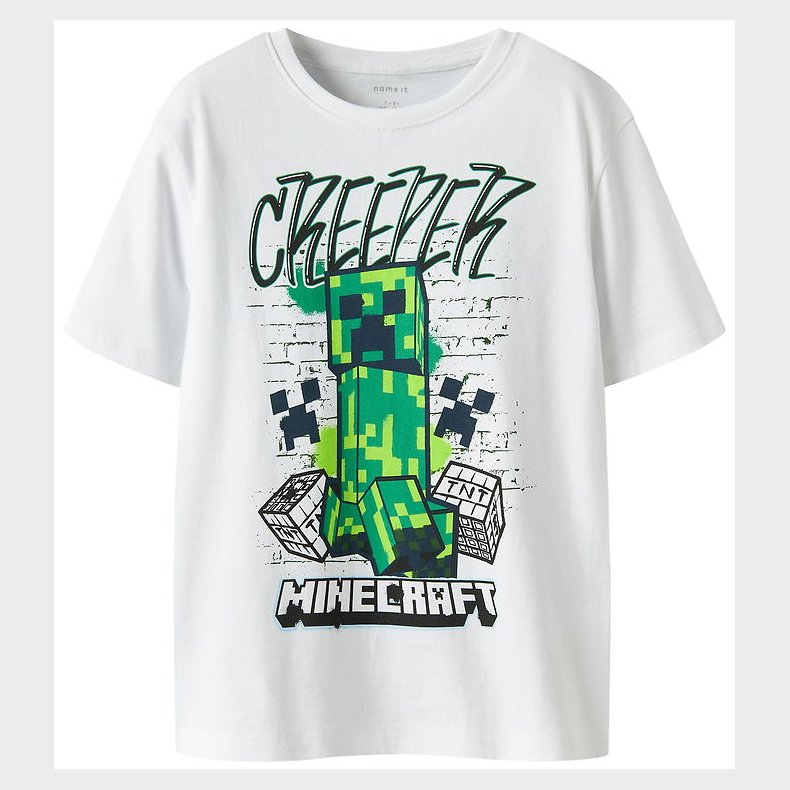 Name It T-shirt - Noos - NkmDi - Minecraft - Bright White
