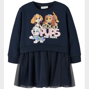 Name It Kjole - Sweat/Tyl - NmfJara - Paw Patrol - Navy Blazer