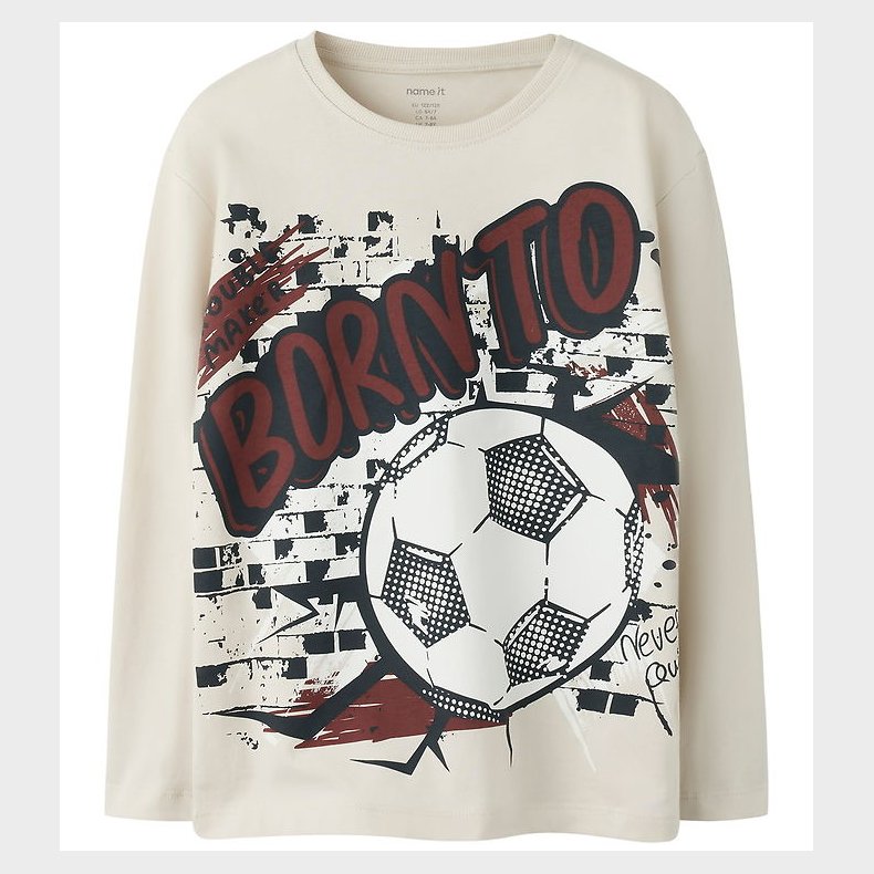 Name It Bluse - NkmValiant - Pumice Stone/Football