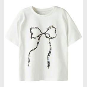 Name It T-shirt - NkfTabea - Cloud Dancer m. Print