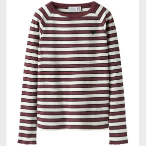 Name It Bluse - Rib - NkfTala - Oxblood Red