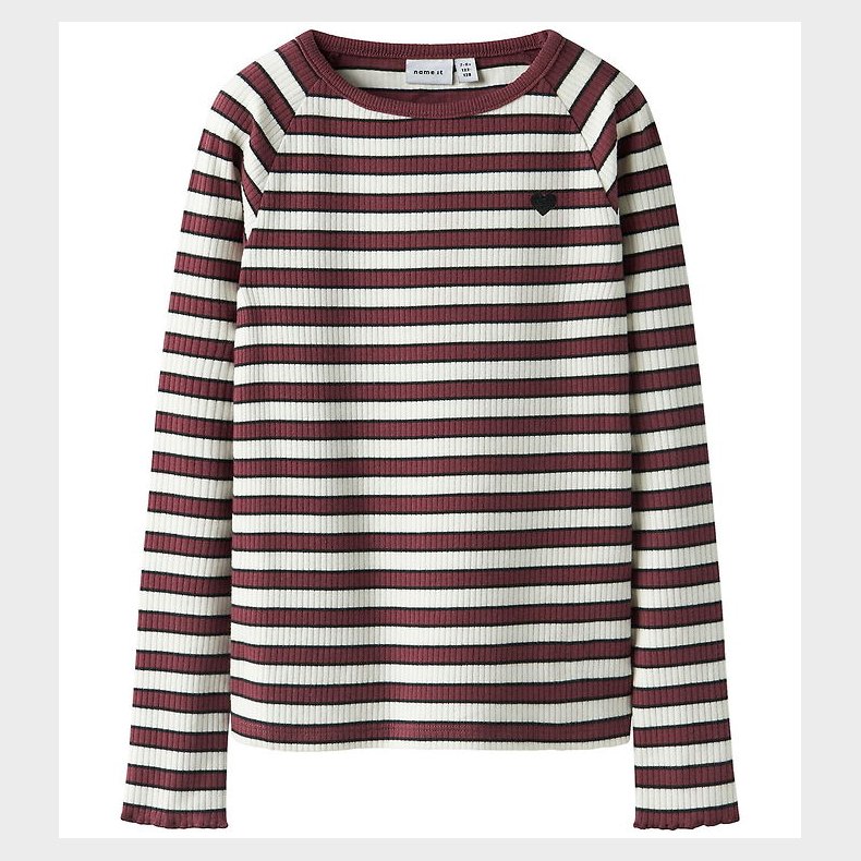 Name It Bluse - Rib - NkfTala - Oxblood Red