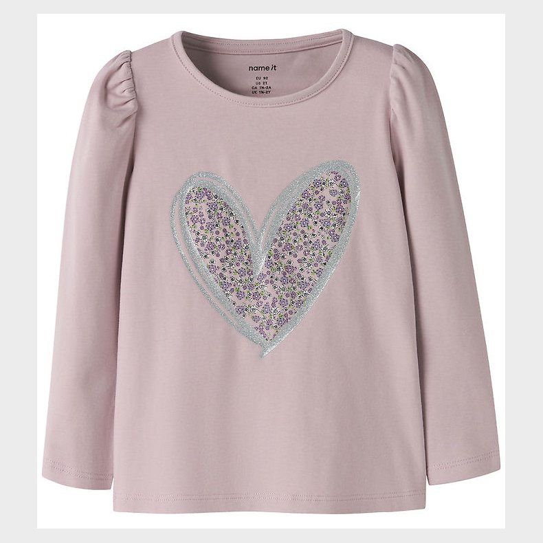 Name It Bluse - NmfTally - Dawn Pink m. Print