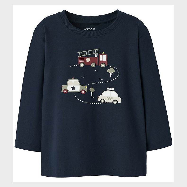 Name It Bluse - NmmThomas - Navy Blazer m. Print