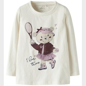 Name It Bluse - NmfTelia - Cloud Dancer m. Print