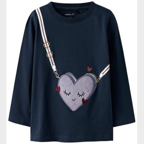 Name It Bluse - NmfTelia - Navy Blazer m. Print