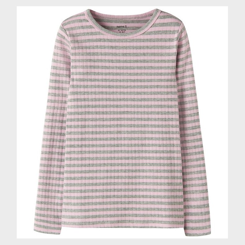 Name It Bluse - Rib - Noos - NkfSuraja - Pirouette/Grey Melange