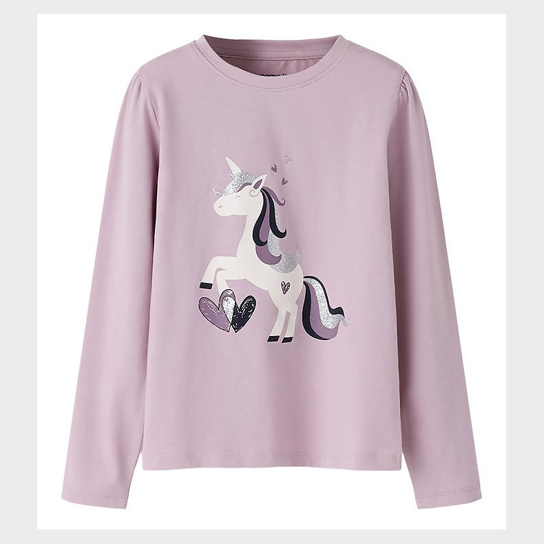 Name It Bluse - NmfTearta - Dawn Pink m. Enhj�rning