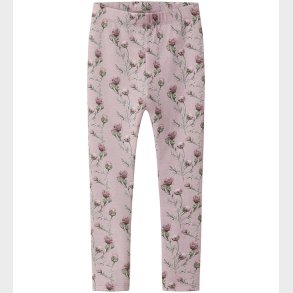 Name it Leggings - NmfTeane - Dawn Pink m. Blomster