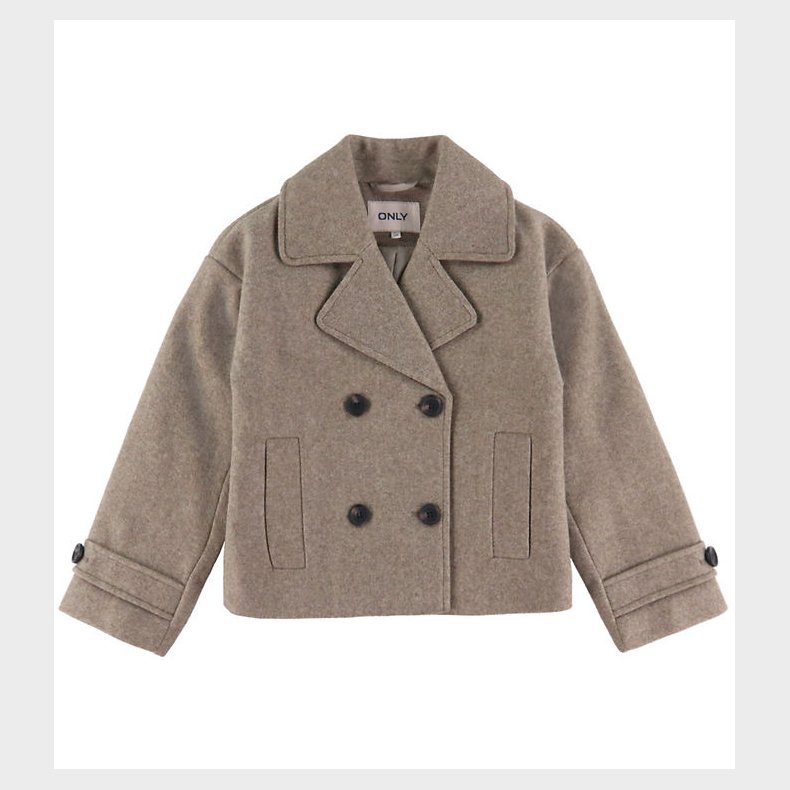 Kids Only Jakke - KogAdina - Taupe Gray/Melange