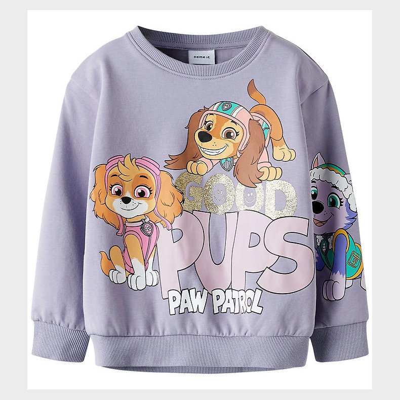 Name it Sweatshirt - NmfJara - Lavender Gray m. Paw Patrol