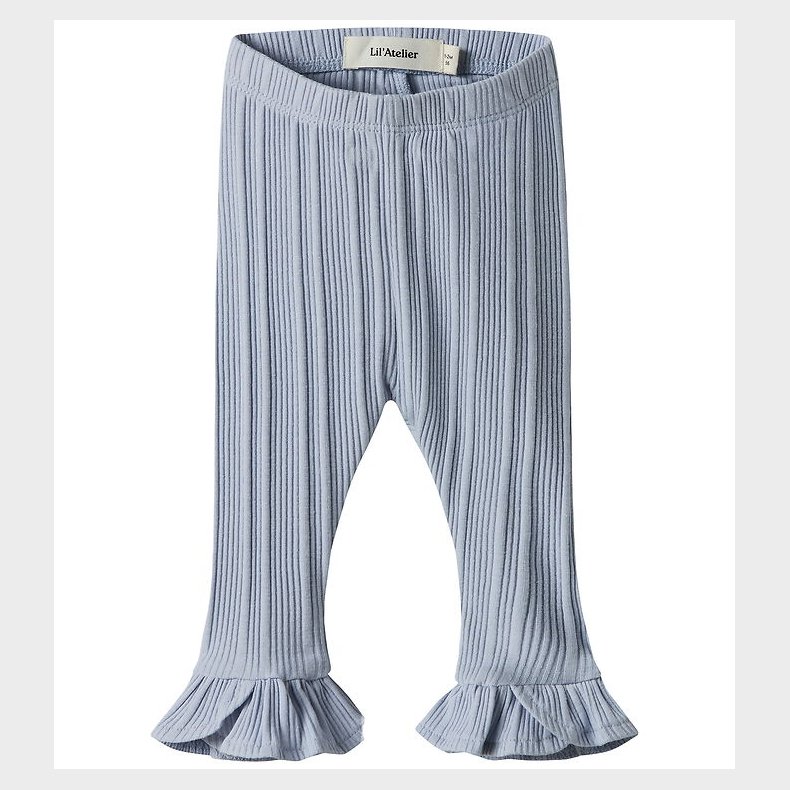 Lil' Atelier Leggings - Rib - NbfTansy - Zen Blue