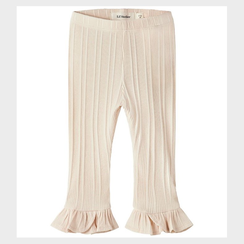 Lil' Atelier Leggings - Rib - NbfTansy - Novelle Peach