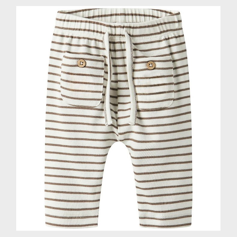 Lil' Atelier Bukser - Rib - NbmTonto - Coconut Milk