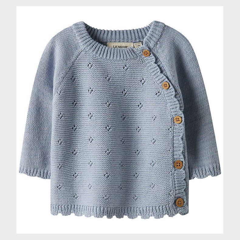 Lil' Atelier Bluse - Strik - Noos - NbfLaguna - Zen Blue