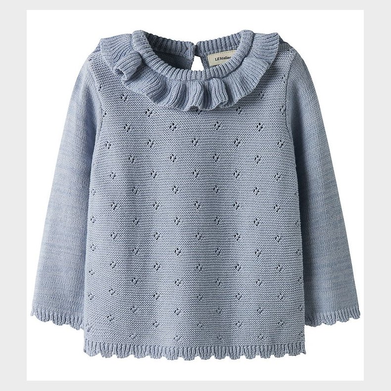 Lil' Atelier Bluse - Strik - Noos - NmfLaguna - Zen Blue