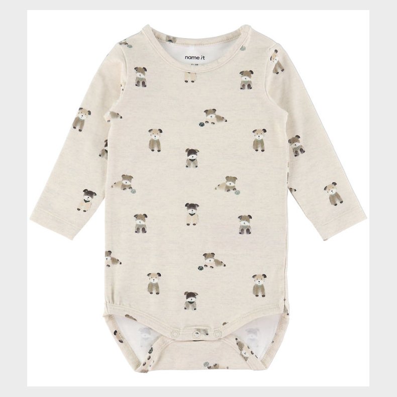 Name It Body l/� - NbmTusher - Peyote Melange m. Print