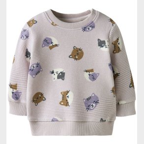 Name It Sweatshirt - Vaflet - NbfTammie - Lilac Marble m. Print