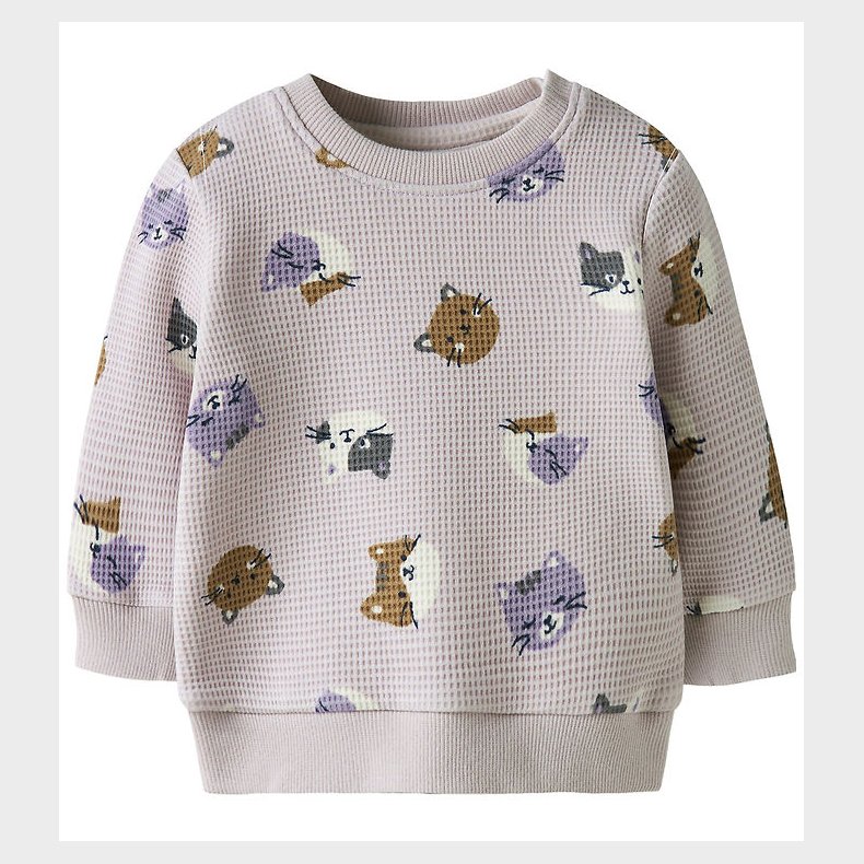 Name It Sweatshirt - Vaflet - NbfTammie - Lilac Marble m. Print