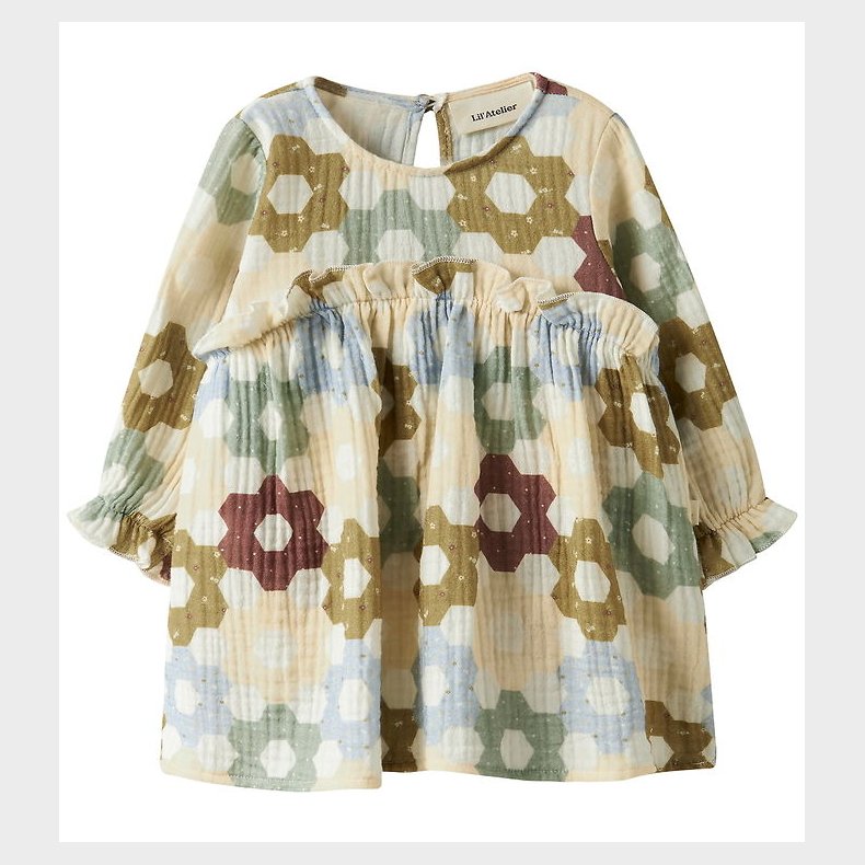 Lil Atelier Kjolebody l/� - Loose - MbfTalia - Coconut Milk m. B