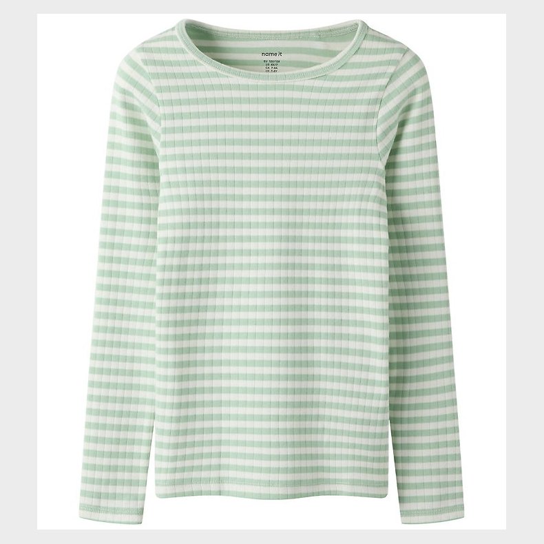 Name It Bluse - Rib - Noos - NkfSuraja - Aqua Foam/Cloud Dancer