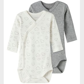 Name It Sl�-om Body l/� - Noos - 2-pak - Jet Stream/Grey Me