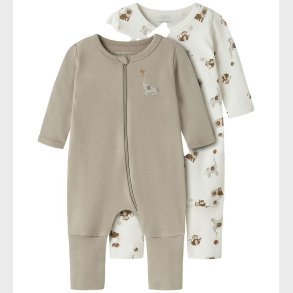 Name It Natdragter - Noos - 2-pak - Jet Stream/Aluminu