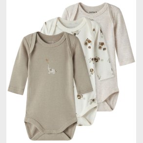 Name It Body l/� - Noos - 3-pak - Jet Stream/Aluminu