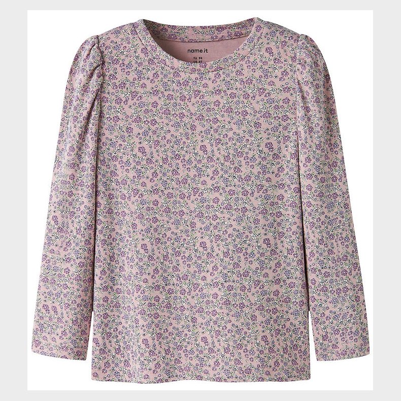 Name It Bluse - NmfTuline - Dawn Pink m. Blomster