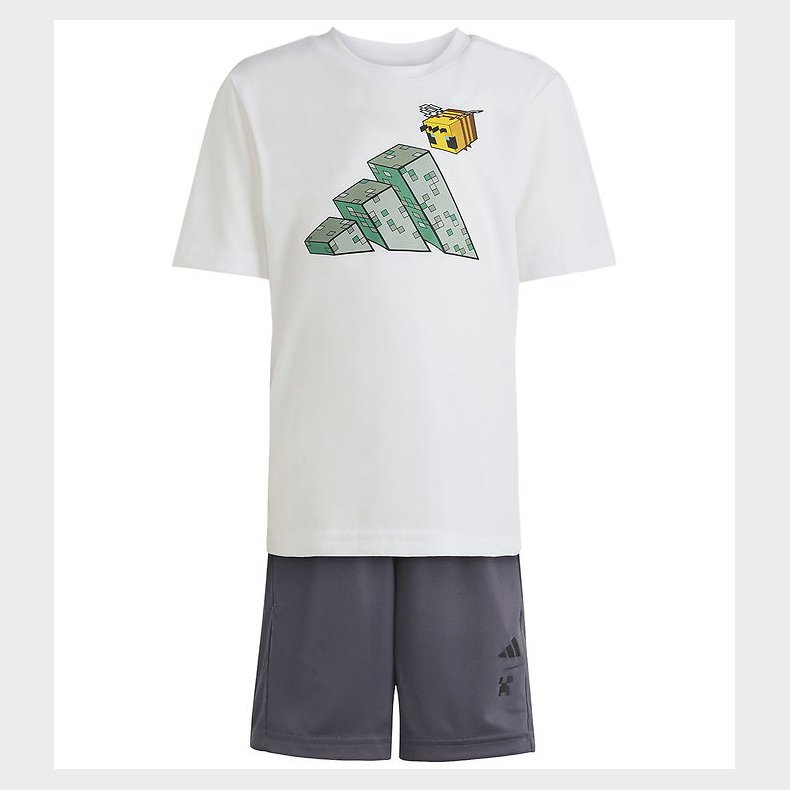 adidas Performance Shortsst - Hvid m. Minecraft
