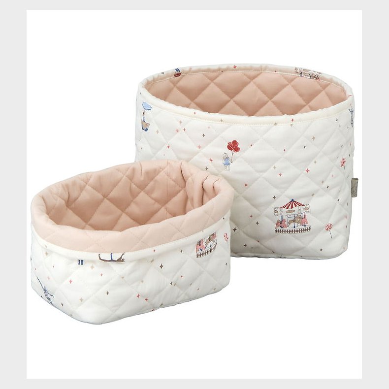 Cam Cam Opbevaringskurve -2-pak - Quiltet - Carousel