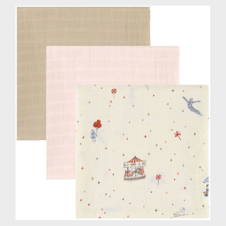 Cam Cam Stofbleer - 70x70 cm - 3-pak - Carousel