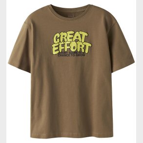 Name It T-shirt - NkmTheo - Toasted Coconut m. Print