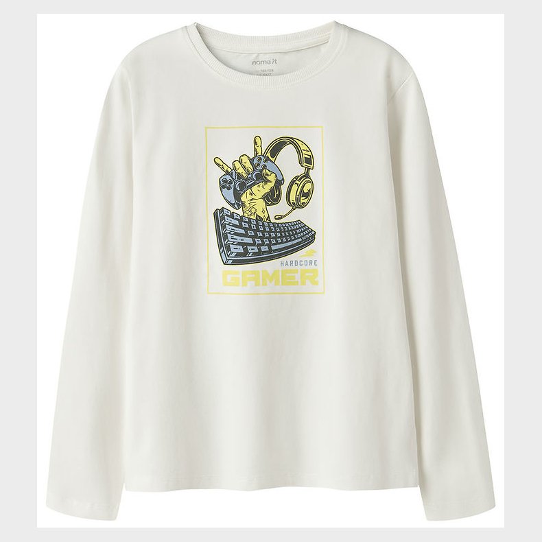 Name It Bluse - NkmVux - Cloud Dancer/Gamer