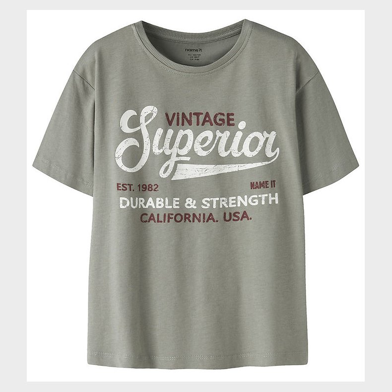 Name It T-shirt - NkmVilogo - Shadow/vintage