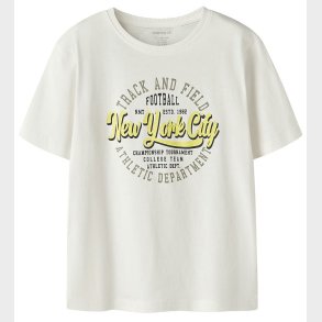 Name It T-shirt - NkmVilogo - Cloud Dancer/New York city