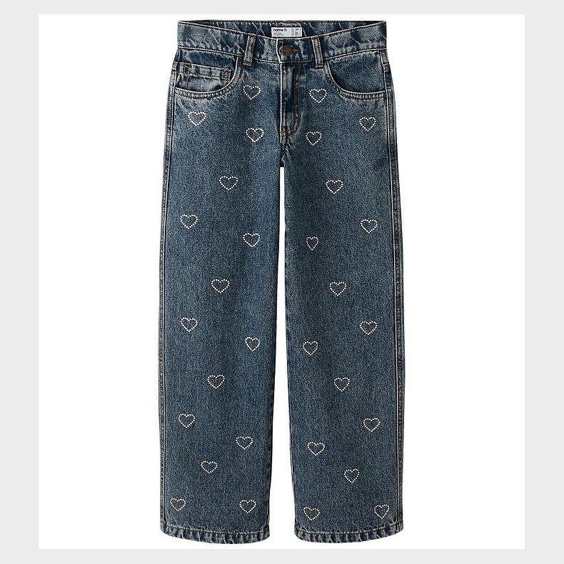 Name It Jeans - NkfRose - Denim Blue/Rhinestone Bows